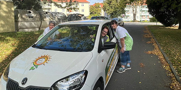 teambild mit auto